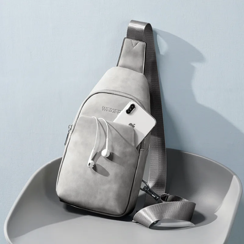 Уличные мужские кожаные нагрудные сумки повседневные поясные на плечо винтажные