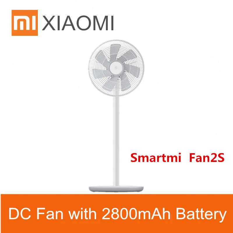 Вентилятор Xiaomi Mi Smartmi 2S с приложением Mijia постоянный ток 25 Вт 2800mah100 плавное