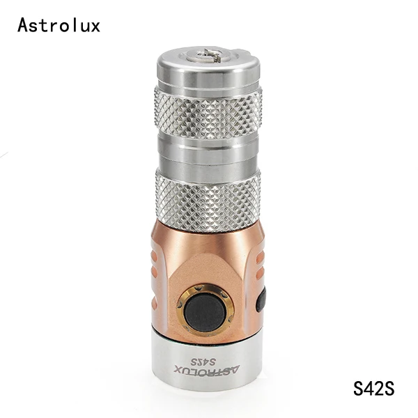 Astrolux Водонепроницаемый S42S Нержавеющая сталь 4 xNichia 219C/XP G3 2023LM перезаряжаемый мини