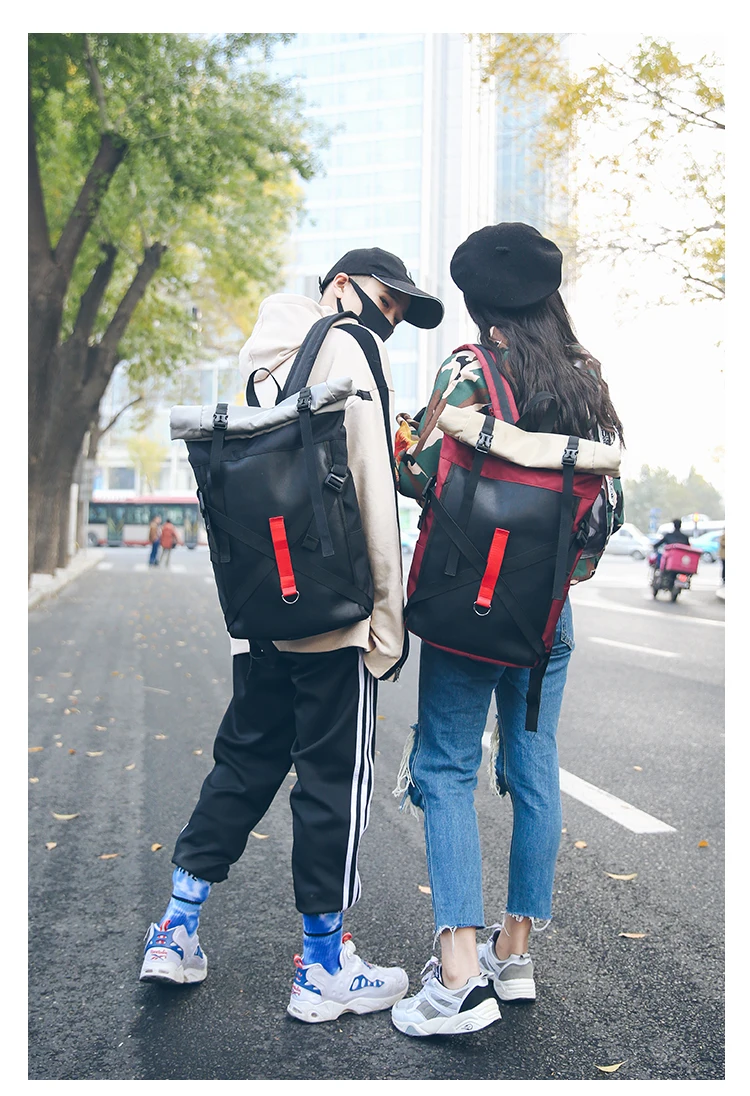 Harajuku уличная мода рюкзак для женщин и мужчин корейский Ulzzang хип-хоп большой емкости Подростковая дорожная сумка для отдыха Оксфорд школьные сумки