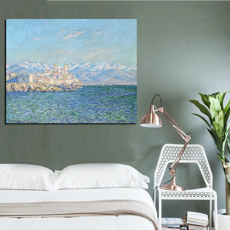 Картина маслом на холсте постер стену Клода Моне с изображением антибиоза за 4