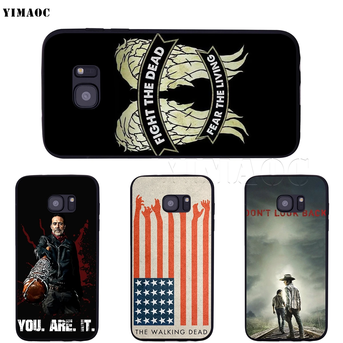 YIMAOC Ходячие мертвецы Мягкий силиконовый чехол для Samsung Galaxy S6 S7 Edge S8 S9 Plus A3 A5 A6 Note 8 9 |