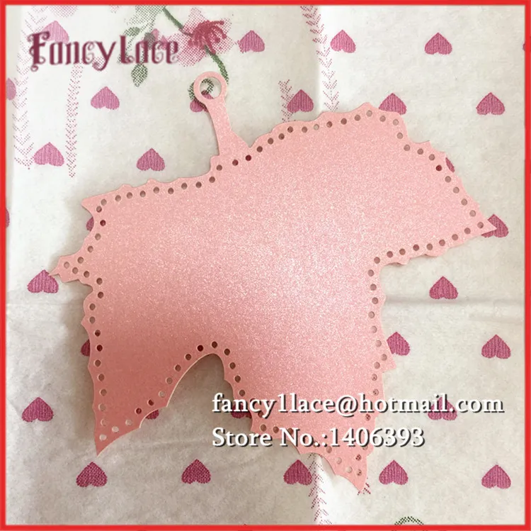 60 шт. романтический розовый резной кленовый лист бокал для вина карточка с именем