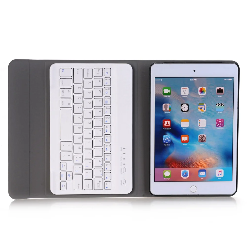 Съемный беспроводной Bluetooth для iPad mini 5 2019 2 в 1 русская/Иврит Клавиатура + тонкий