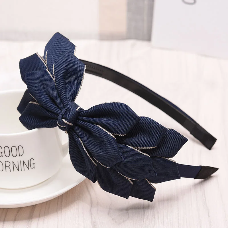 DoreenBeads Модные женские украшения для волос черные повязки на голову винно-красные