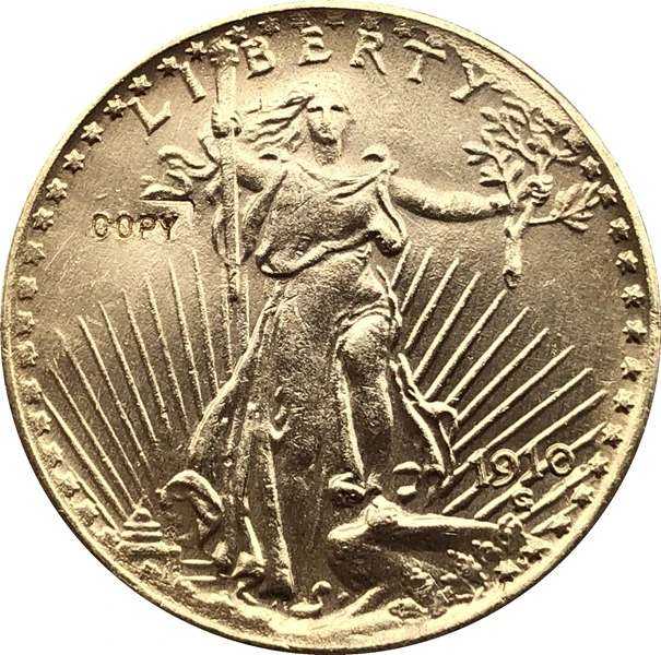 

1910 $20 St. Gaudens Coin Copy Free shipping