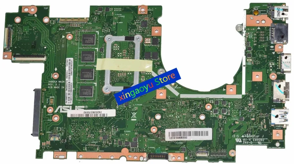 For Asus X502CA Laptop Motherboard w/ i3-3217U 1.8Ghz CPU 60NB00I0-MB5080 | Компьютеры и офис