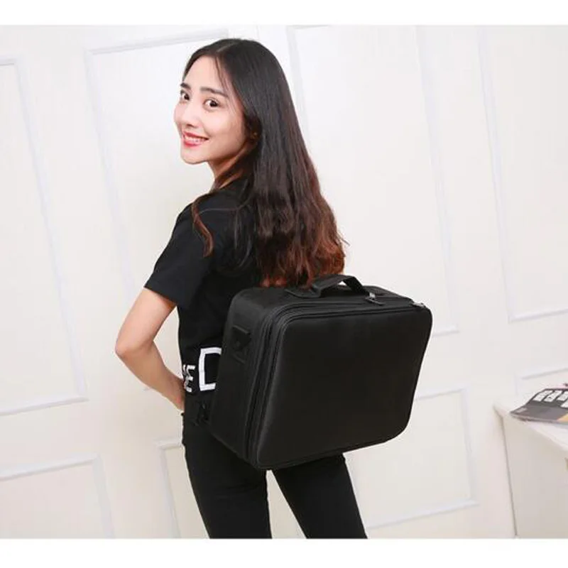 Женские Высокое качество Профессиональный макияж организатор Bolso Mujer косметичка