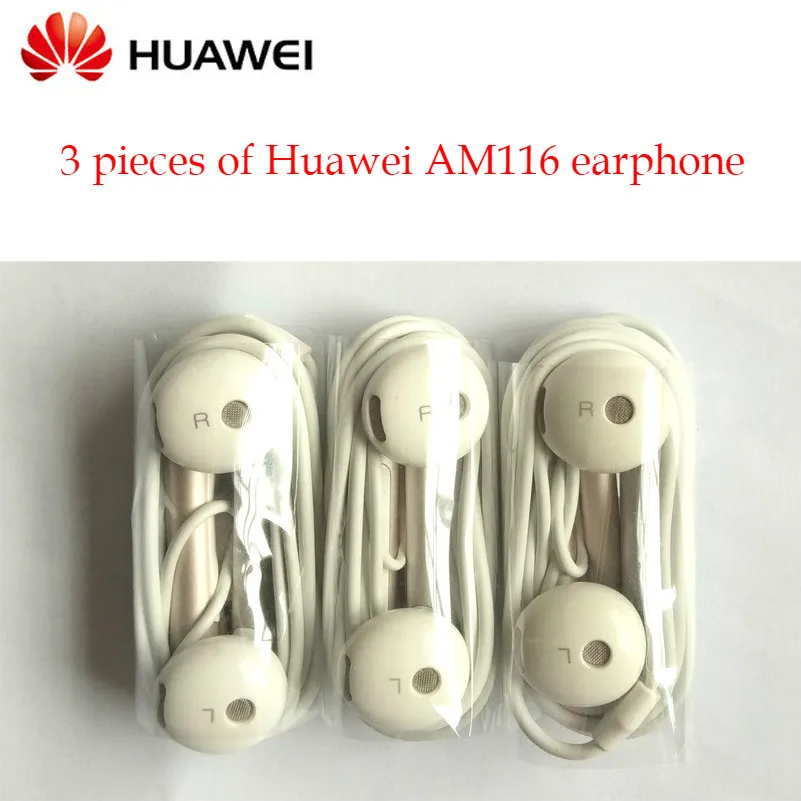 3/5/10/15/20 штук наушников Huawei коннекторы 3 5 мм для HUAWEI P7 P8 P9 Lite P10 Plus Mate с микрофоном