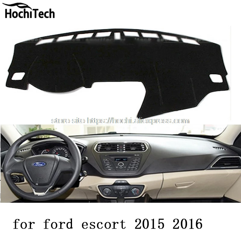 for ford escort 2015 2016 dashboard mat Protective pad Shade Cushion Photophobism Pad car styling accessories | Автомобили и