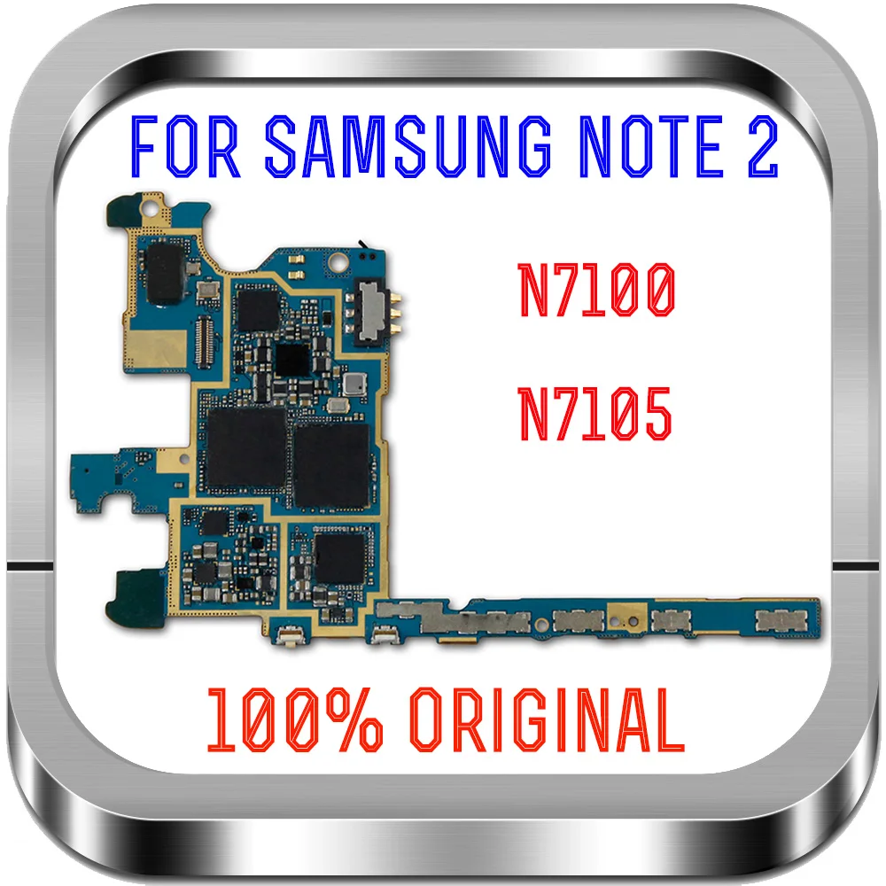 Материнская плата для Samsung Galaxy Note 2 N7100 оригинальная разблокированная и
