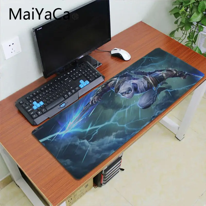 Maiyaca League of Legends Zed Противоскользящий прочный резиновый игровой коврик для мыши