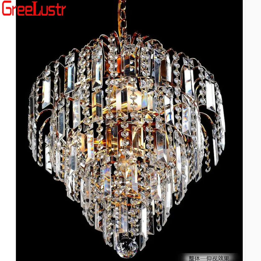 Подвесная люстра k9 светодиодная золотая 85 260 в|k9 crystal chandelier|crystal chandelierluster |