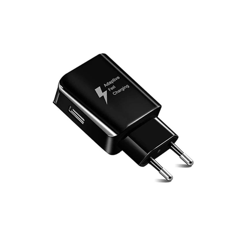 SHIERAK мощность AC/DC Адаптеры 5V 2A USB быстрое зарядное устройство используется для мобильного телефона Pad - Цвет: EU Black