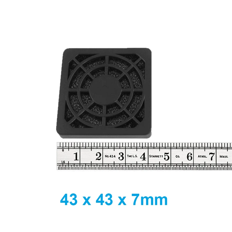 2 шт./лот 4 см защита для компьютера черная пластиковая Пылезащитная фильтрующая