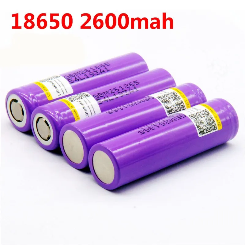 LiitoKala для M26 100% оригинальный 18650 2600 мАч 10A ICR18650 m26 3 7 в кожух переносного