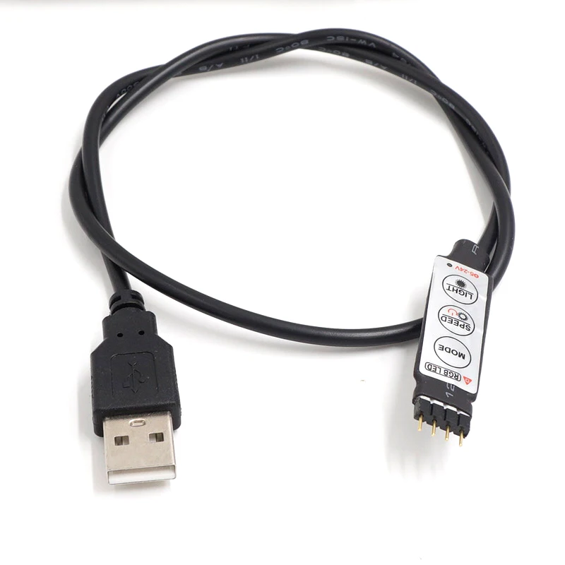 USB Светодиодная лента RGB Управление; DC 5V выключатели со светодиодным индикатором с 3 ключа 4 Pin гнездовой разъем для светодиодной ленты RGB 19 динамических режимов Легко Управление