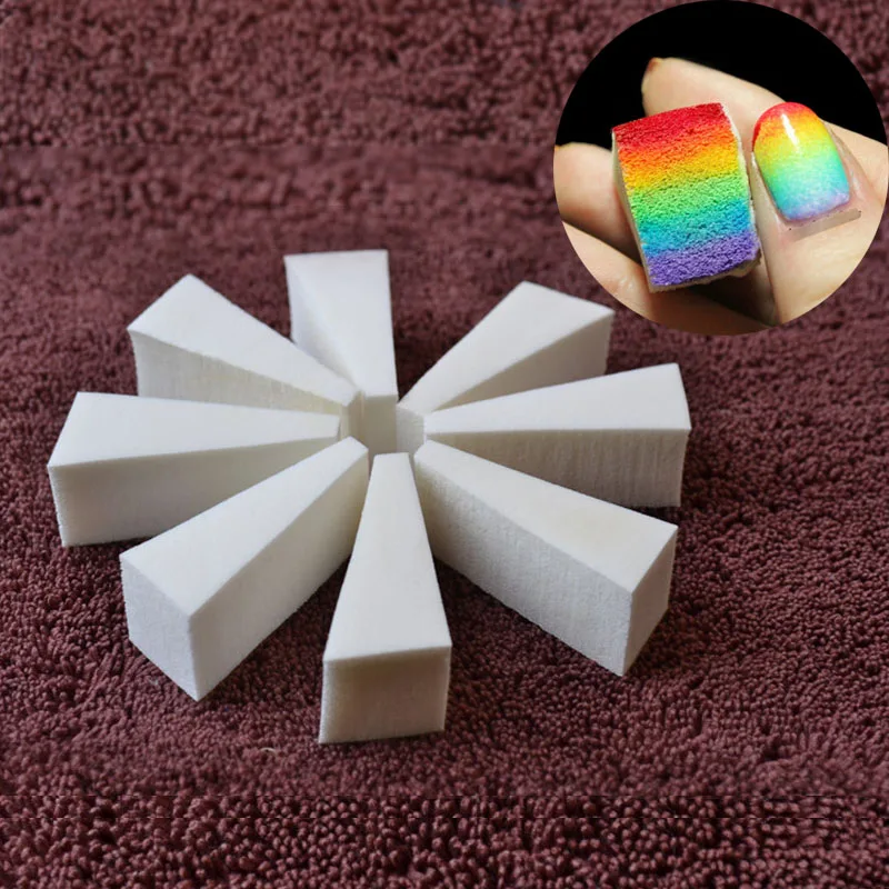 8 шт./компл. белый Треугольники мягкая Шлифовальная Пилка Для ногтей арт гель лак