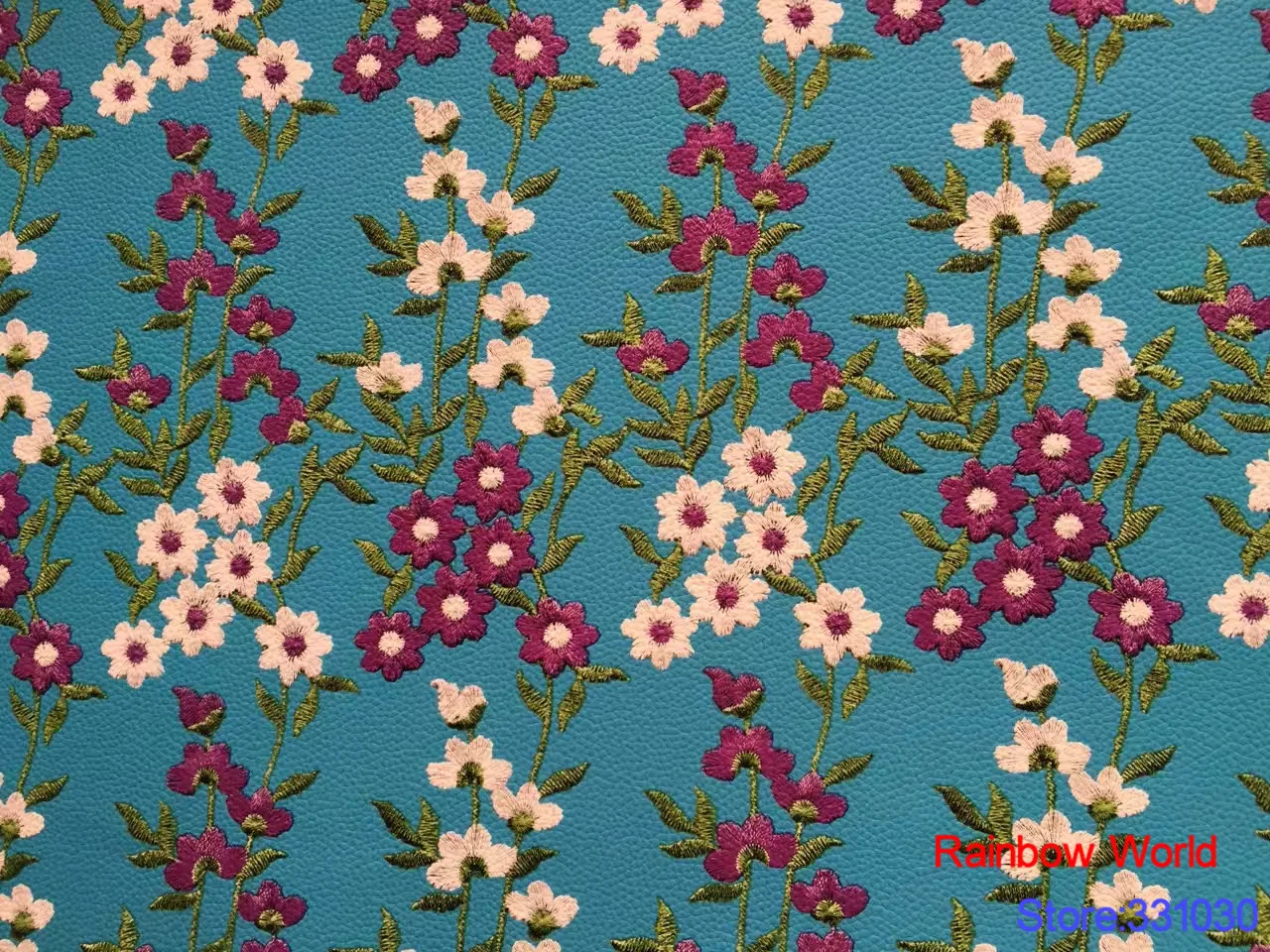 Высокое качество цветочный узор искусственная кожа PU ткань для DIY шитья Диван
