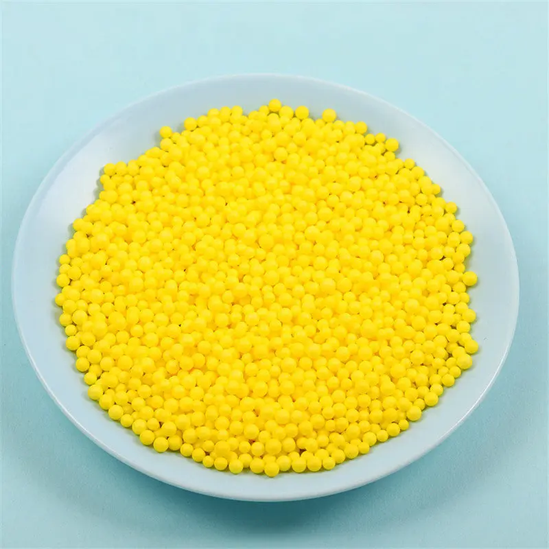 yellow Вечерние DIY игрушки Аксессуары теплый цвет снег грязи частицы аксессуары крошечные пенопластовые бусины слизи мяч Поставки Подарочная коробка украшения подарок - Цвет: yellow
