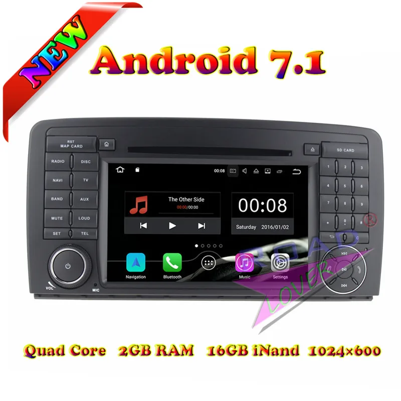 Автомобильный DVD плеер TOPNAVI 2 Гб + 16 ГБ Android 7 1 для Benz R W251/R280/R300/R320/R350/R500 3 5 стерео