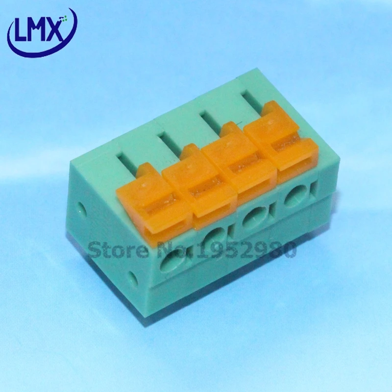 50 шт. пружинный клеммный разъем 5 08 мм 1/2/3/4/5/10 20P KF142R|terminal block connector|block connectorspring terminal |
