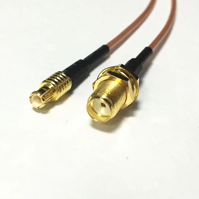 1 шт. НОВЫЙ SMA гнездо Гайка переключатель прямой штекер mcx разъем RG178 кабель 15 см 6