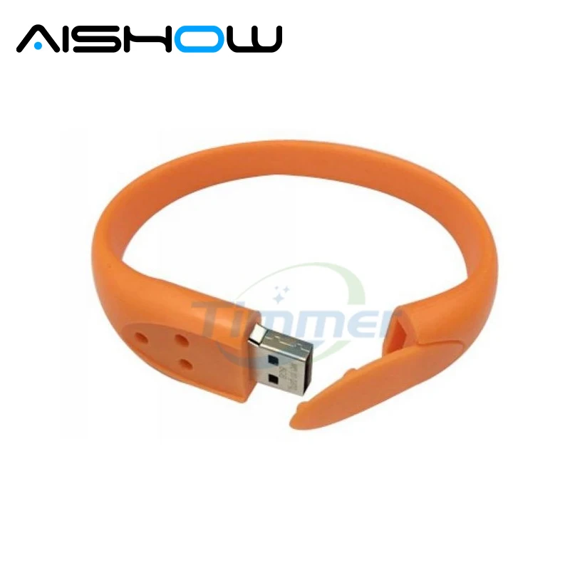 USB флеш накопитель силиконовый браслет на запястье 2 0 4 ГБ 8 16 32 карта памяти