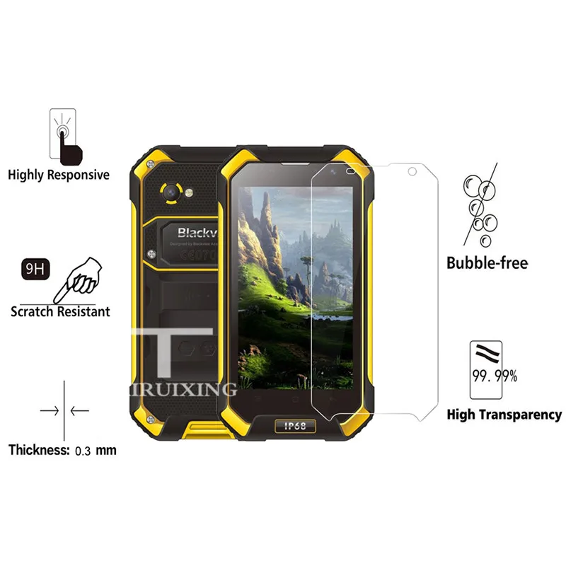9H закаленное стекло для Blackview BV6000S Защитная пленка экрана BV6000 4 7&quot|Защитные