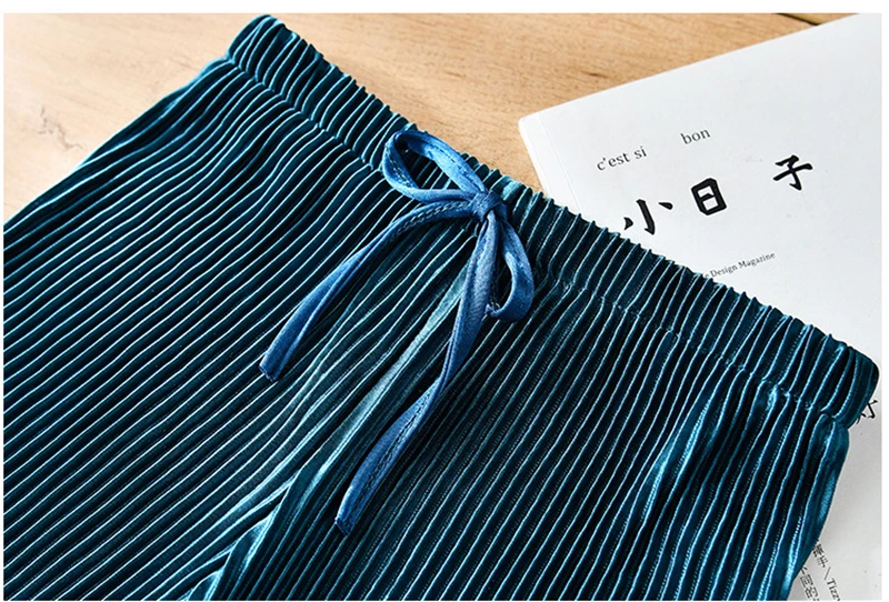 Summer Girl Wide Leg Pant Toddler Kids Casual Loose Trouser Child Pleated Chiffon Pants Teenage Girls Clothing Leggings 12 13 14