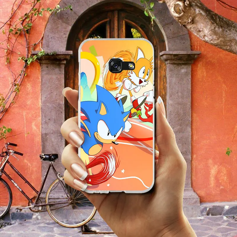 Мягкий ТПУ чехол Sonic The Ежик для телефона Samsung Galaxy S2 S3 S4 S5 Mini S6 S7 S8 S9 S10 Lite Edge Plus Note 4 5 8