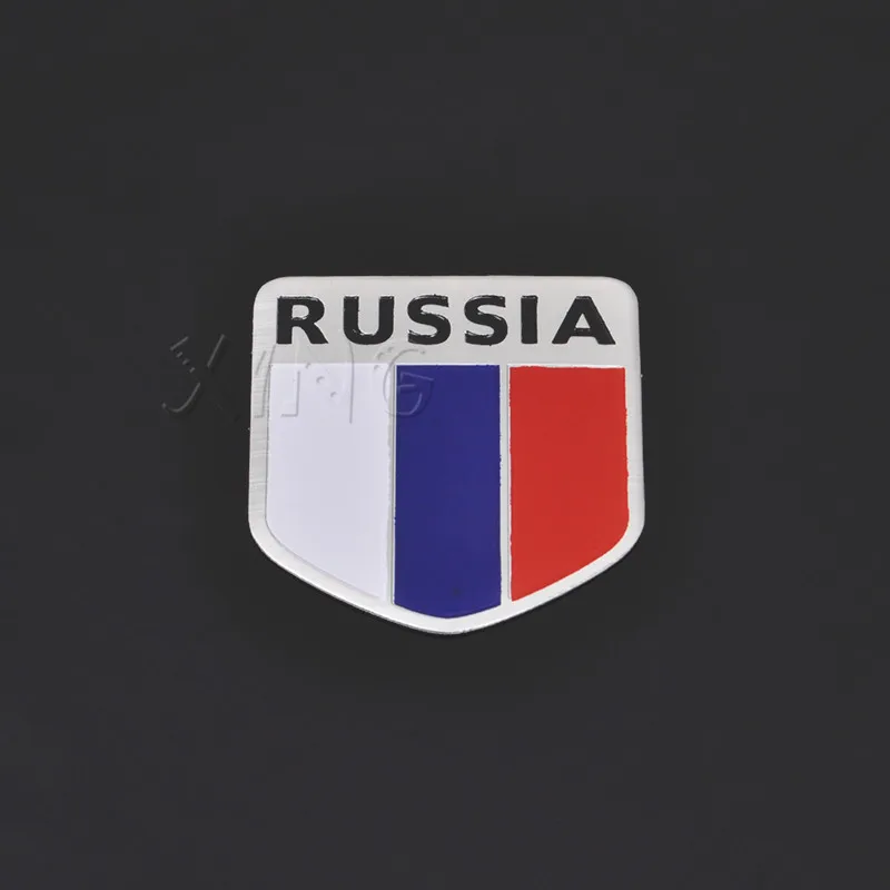Наклейка для автомобиля с российским флагом Эмблема BMW Audi VW Ford Nissan Toyota Kia Lada Honda