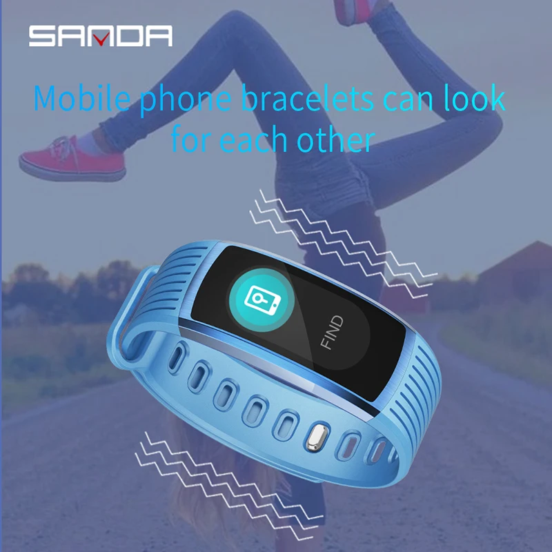Мужские Смарт часы SANDA с цветным экраном для телефона на Android электронные смарт