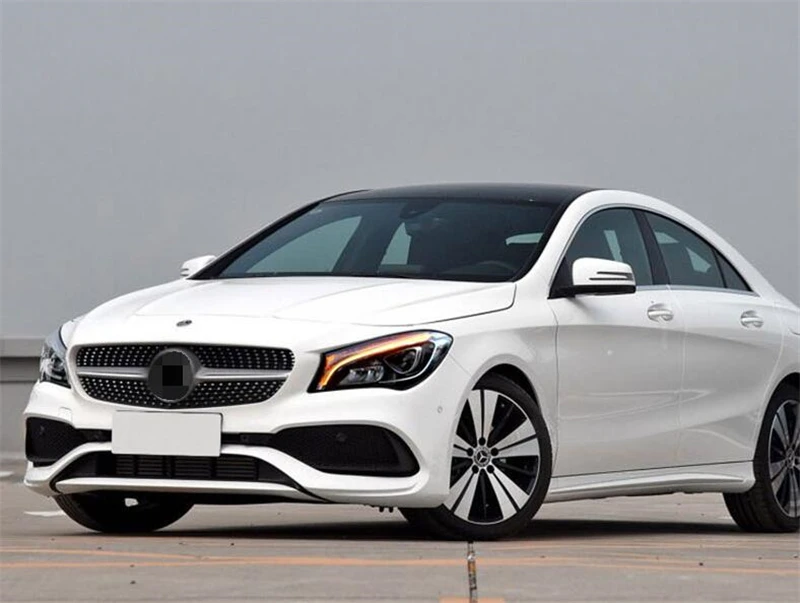 Галогенная лампа Обновление все светодиодные передние фары для Mercedes-Benz CLA W117 фары Двойной Луч би-объектив СВЕТОДИОДНЫЙ drl