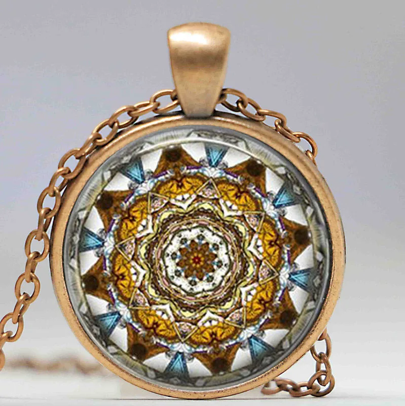 Collares 2017 Fashion Mandala Necklace Pendant for Women Vintage Yoga Collier Choker Jewelry Bijoux Colar Feminino | Украшения и