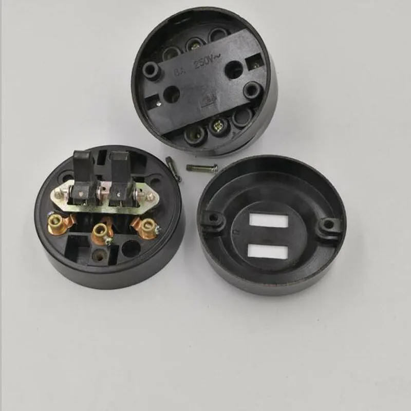 2 шт. Ретро Настольная лампа переключатель круговой Установлен Плоский тумблер