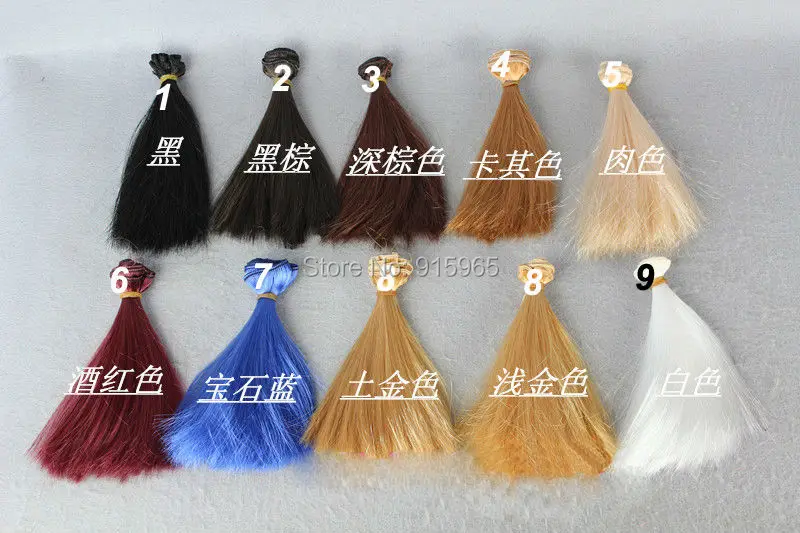 10 шт./лот оптовая продажа парик refire bjd волосы мохера 15 см * 100 фотосессия 1/3 1/4 BJD