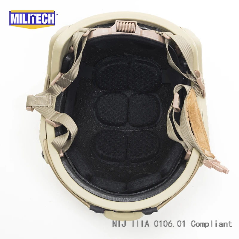 Militech DE Tan Deluxe супер высокий морской NIJ уровень IIIA 3A пуленепробиваемый Быстрый пуленепробиваемый баллистический DEVGRU Тактический шлем