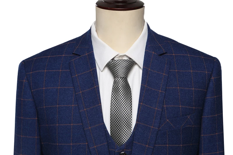 (Куртки + брюки жилеты) 2015 новое поступление черные клетчатые и Синие Клетчатые