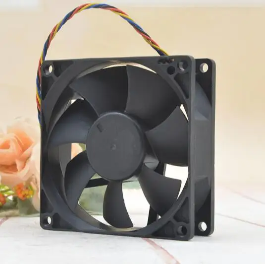 AVC 8 см 12В 0.5A DL08025R12U 8025 компьютерная материнская плата PWM четырехпроводной