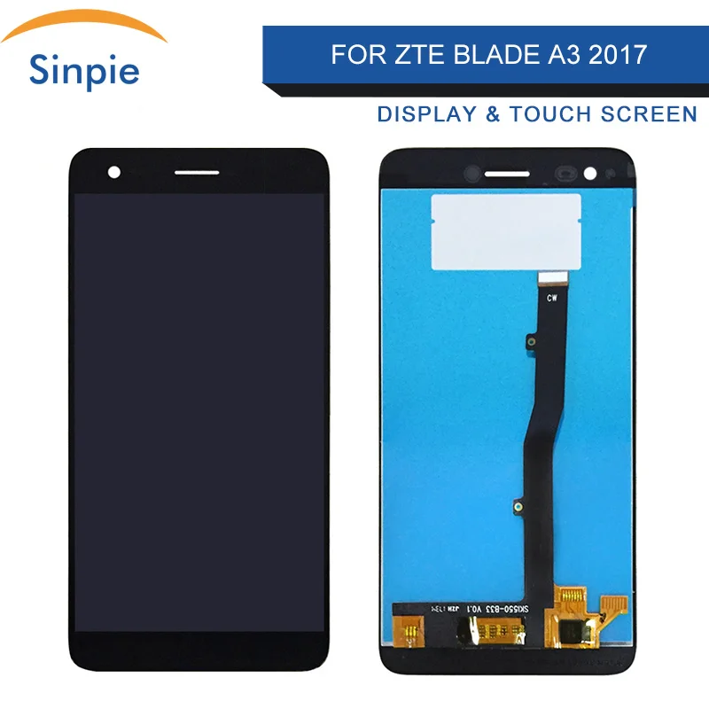 Sinpie 100% протестированный рабочий LCDs для ZTE Blade A3 2017 ЖК-дисплей сенсорный экран