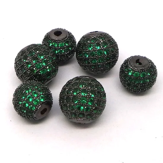 8 мм круглый шар с микрозакрепкой из циркония европейские шармы металлические