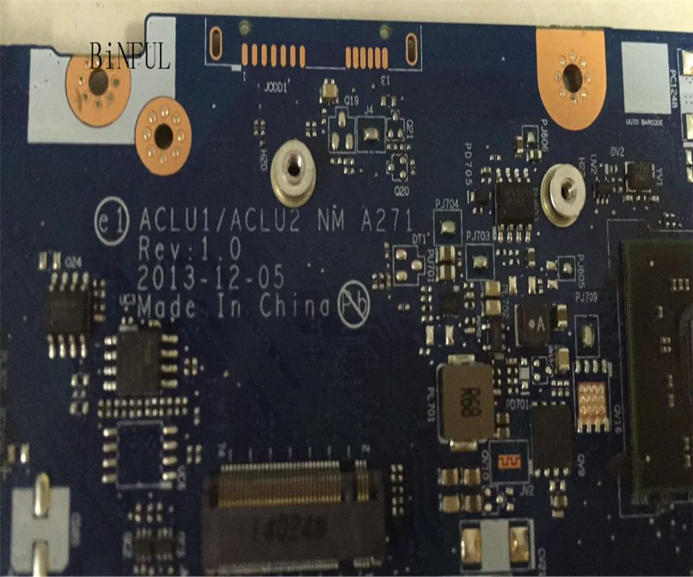 Материнская плата для ноутбука LENOVO G50 G50-70 Z50-70 ACLU1/ACLU2 NM-A271 с процессором i5-4210U 100%