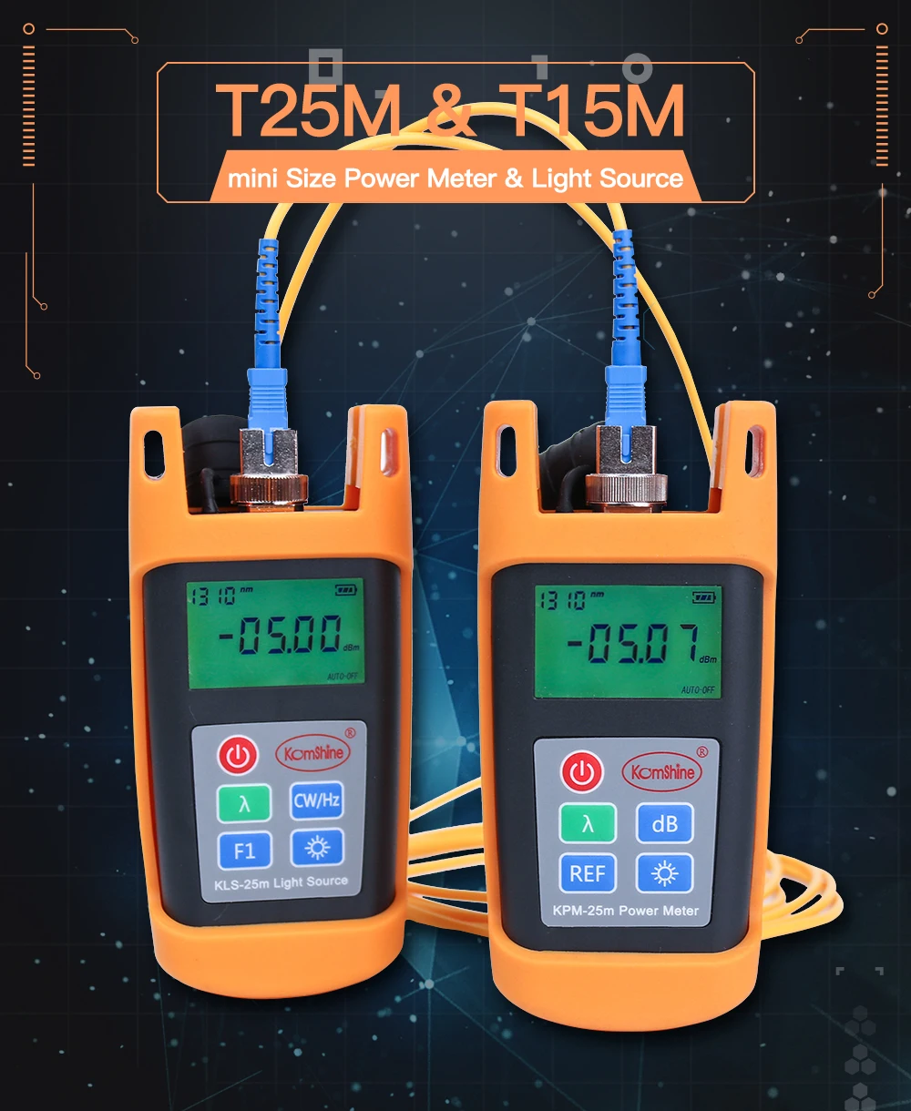FTTH сплайсинговая машина KOMSHINE GX37 w/KF-52 Кливер+ QX50-S SM1310/1550 nm 30dB OTDR+ оптический измеритель мощности+ лазерный источник+ VFL