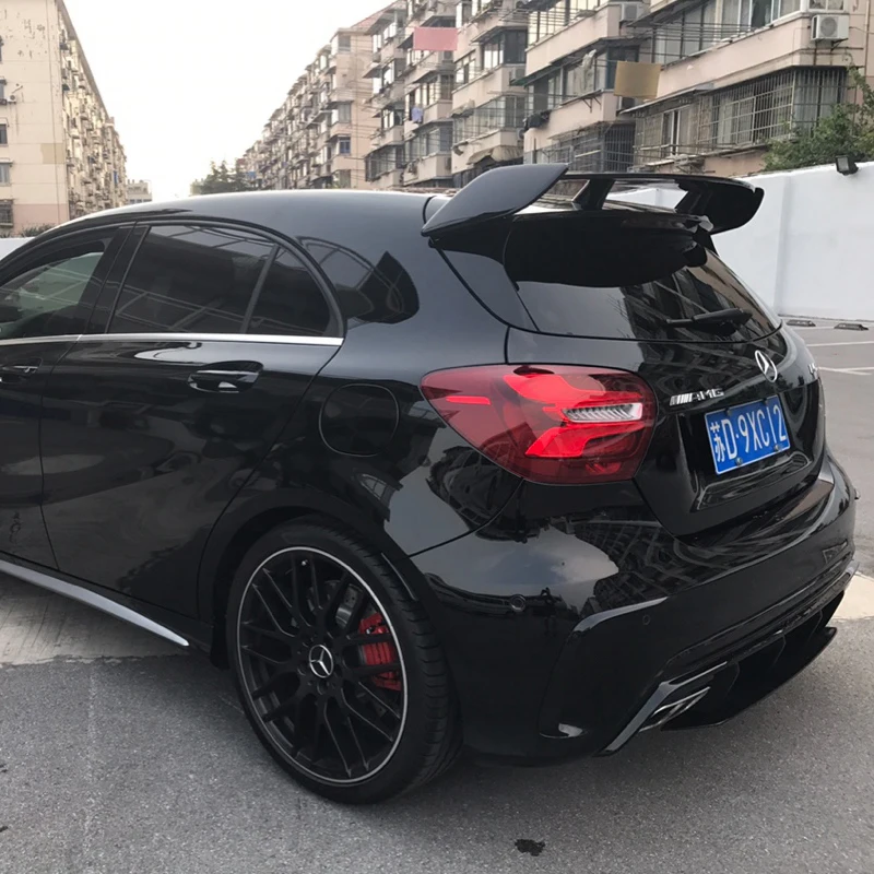 Для Mercedes Benz A класс W176 A160 A180 A200 A250 A45 AMG хэтчбек 5 дверей 2013- ABS Пластик задний спойлер крыло, крышка багажника