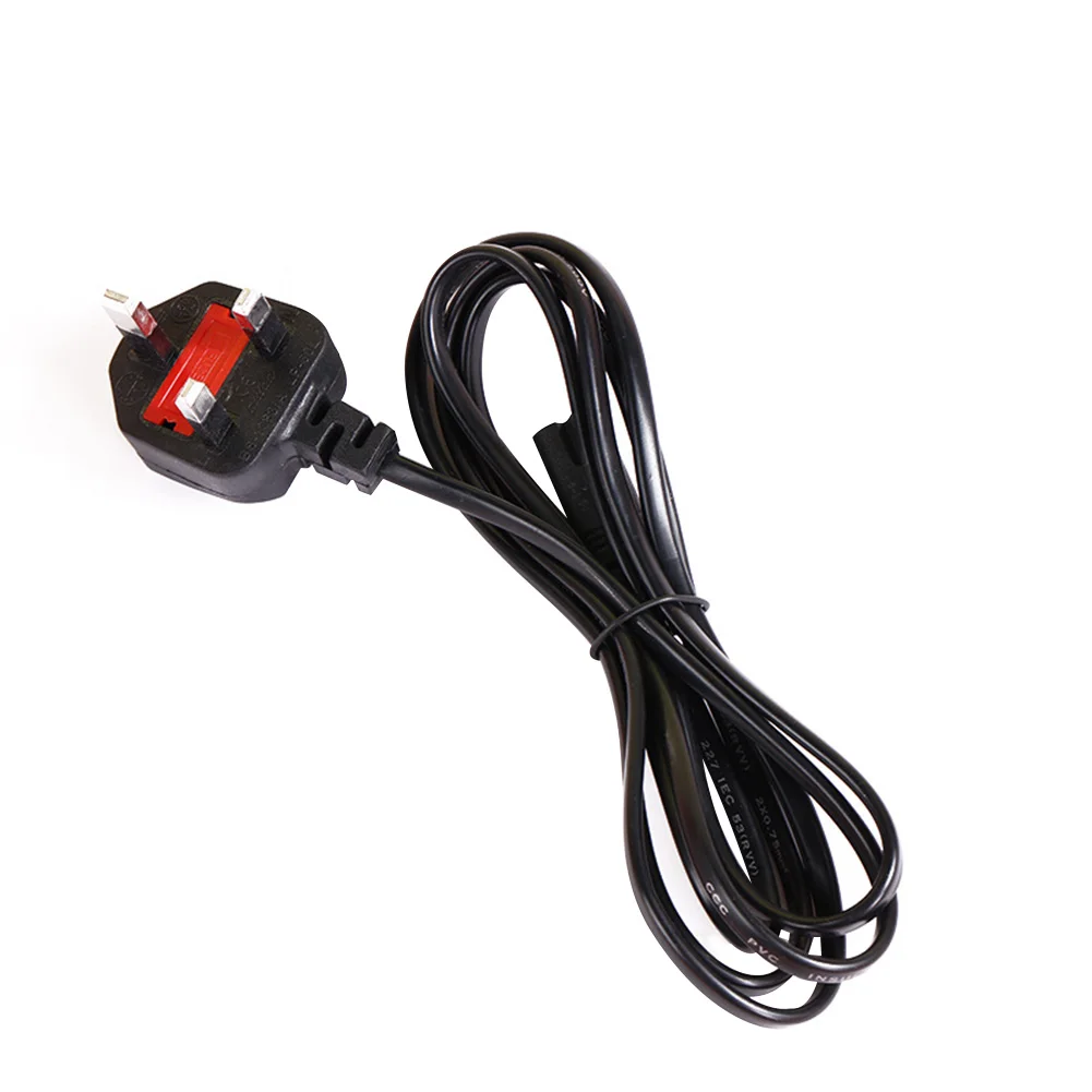 3 Pin Connector Household Practical Power Cable Extension Professional Mains Accessories Laptop Adapter Stable UK Plug Two Hole |