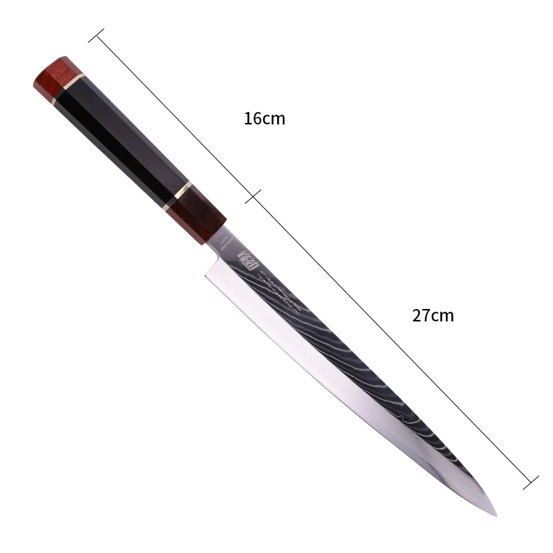 Кухонный нож из дамасской стали 11 дюймов | Дом и сад