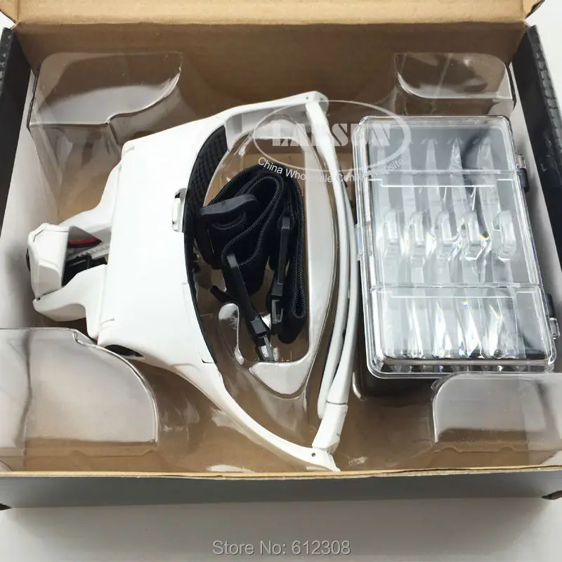 Hands Free Скоба для очков светодио дный свет Противотуманные фары глава Лупа повязка на голову с украшениями Лупа № 9892 B2