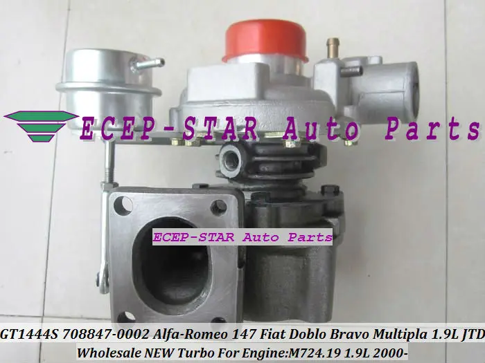 Бесплатная доставка GT1444S 708847 5002S 55191595 турбо для Fiat Doblo Bravo Multipla Alfa Romeo 147 1.9L JTD M724 724 19