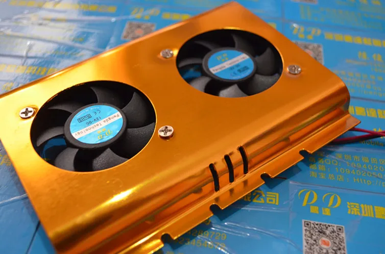 Фото Hard disk fan Hard disk radiator support  Hard disk radiator double 5cm fan Network hard disk radiator design №2